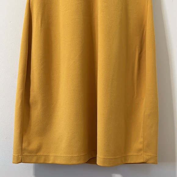 GUESS Mustard Yellow Quarter Zip Hooded Shirt Dress Size XL - Picture 3 of 9